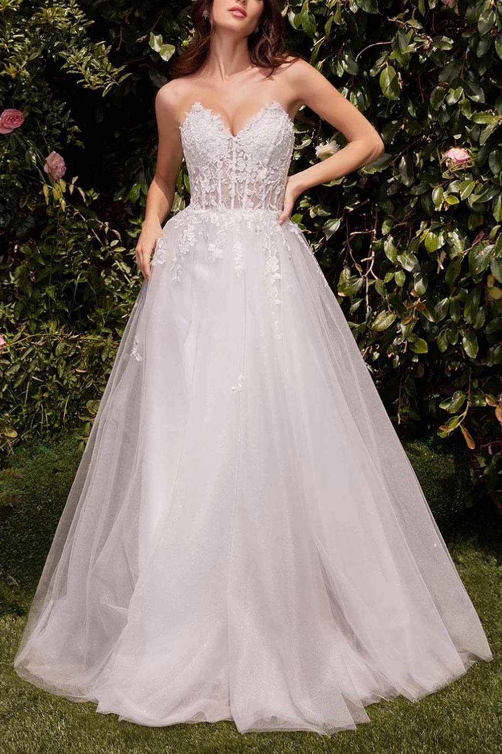 Clarissa | Strapless Corset Wedding Dress