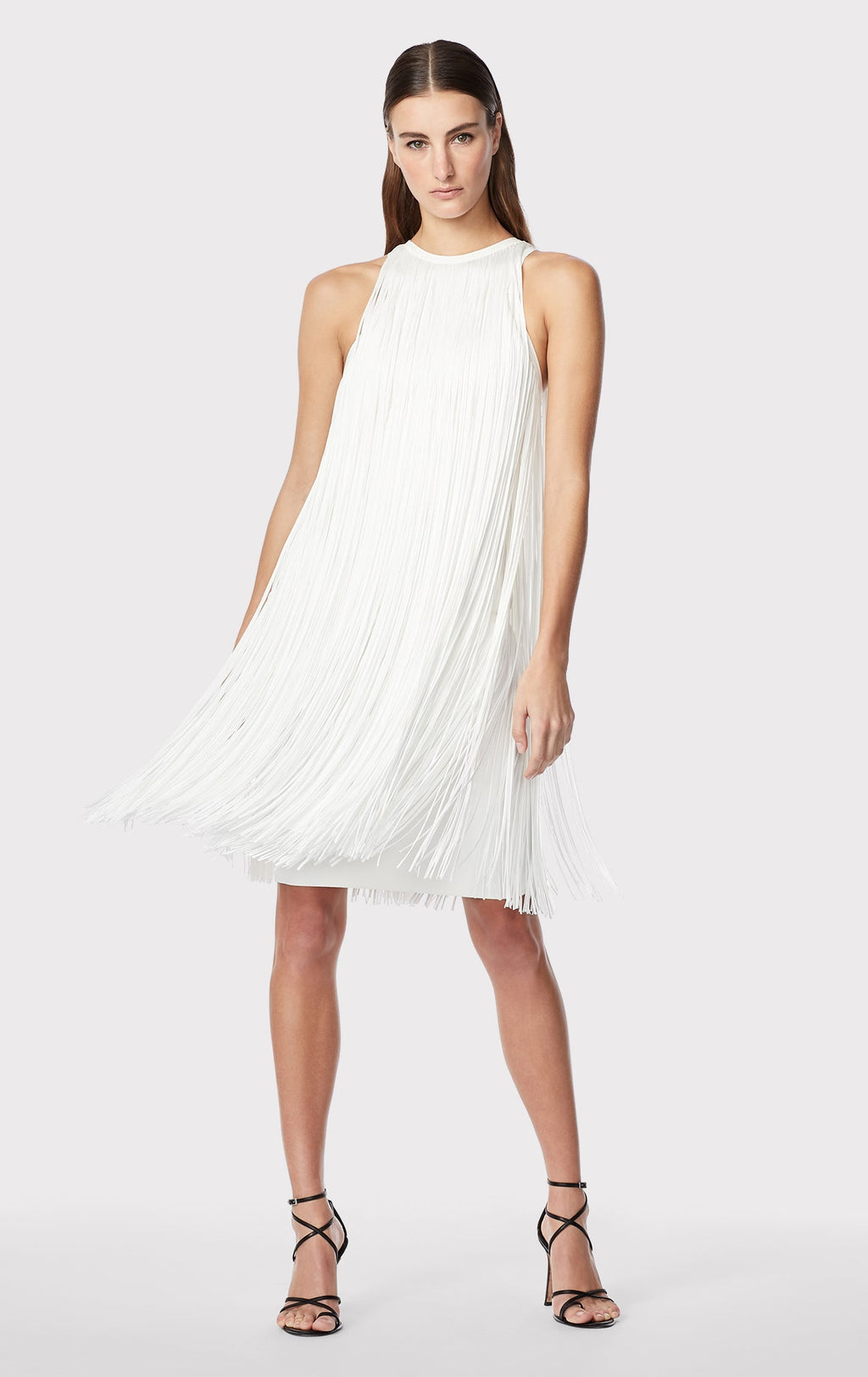 RACER FRINGE MINI DRESS