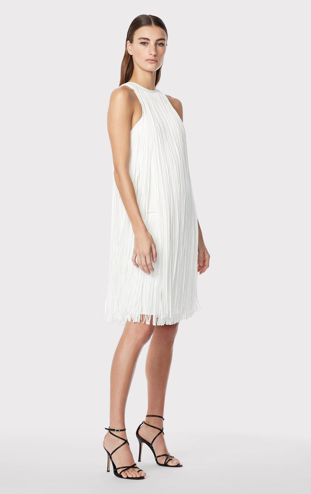 RACER FRINGE MINI DRESS