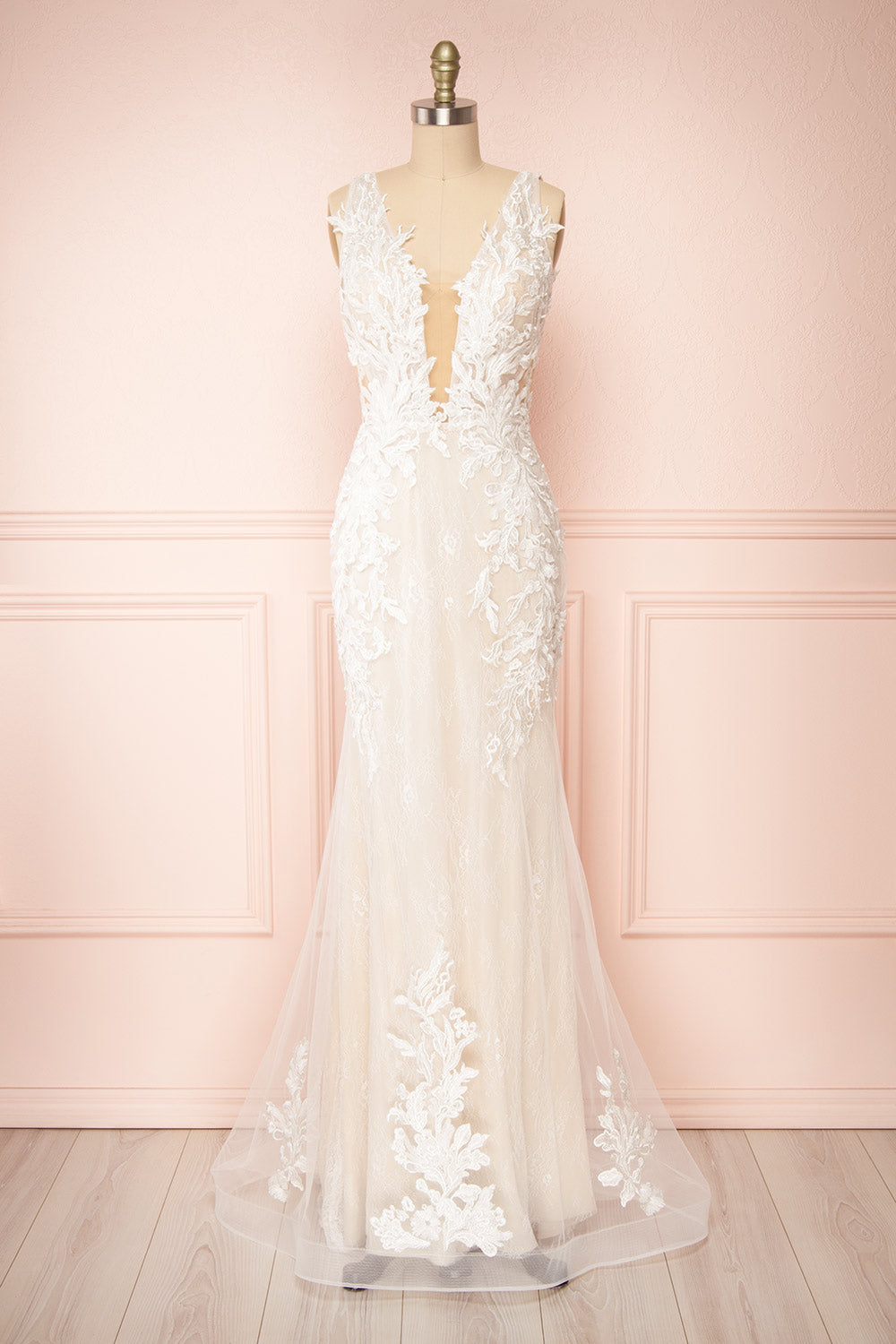 Felicia | Floral Lace Maxi Wedding Gown