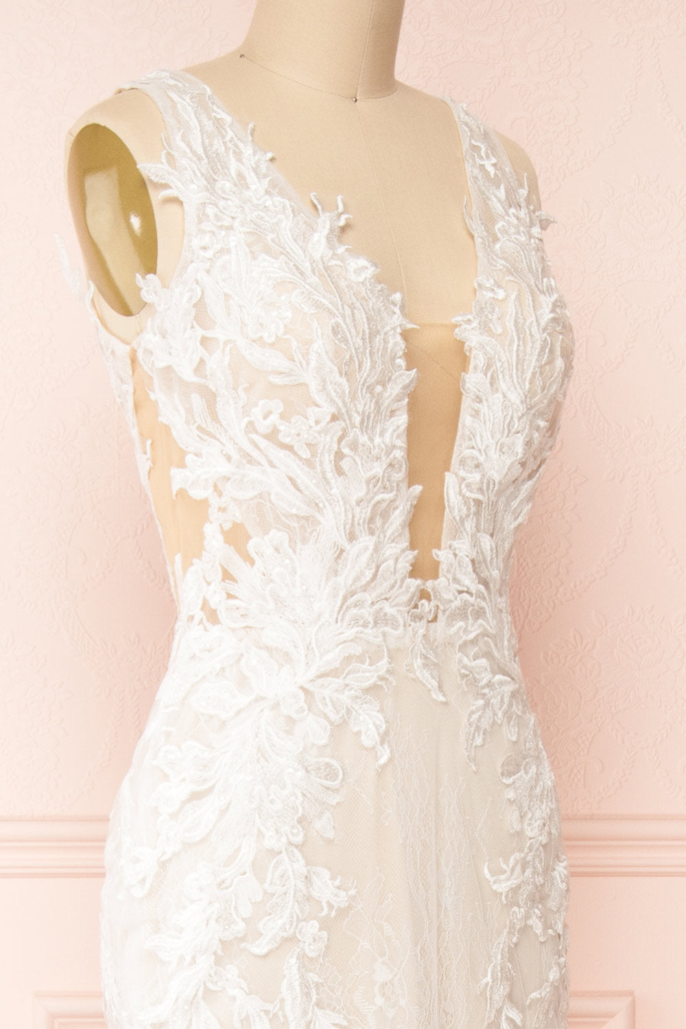 Felicia | Floral Lace Maxi Wedding Gown