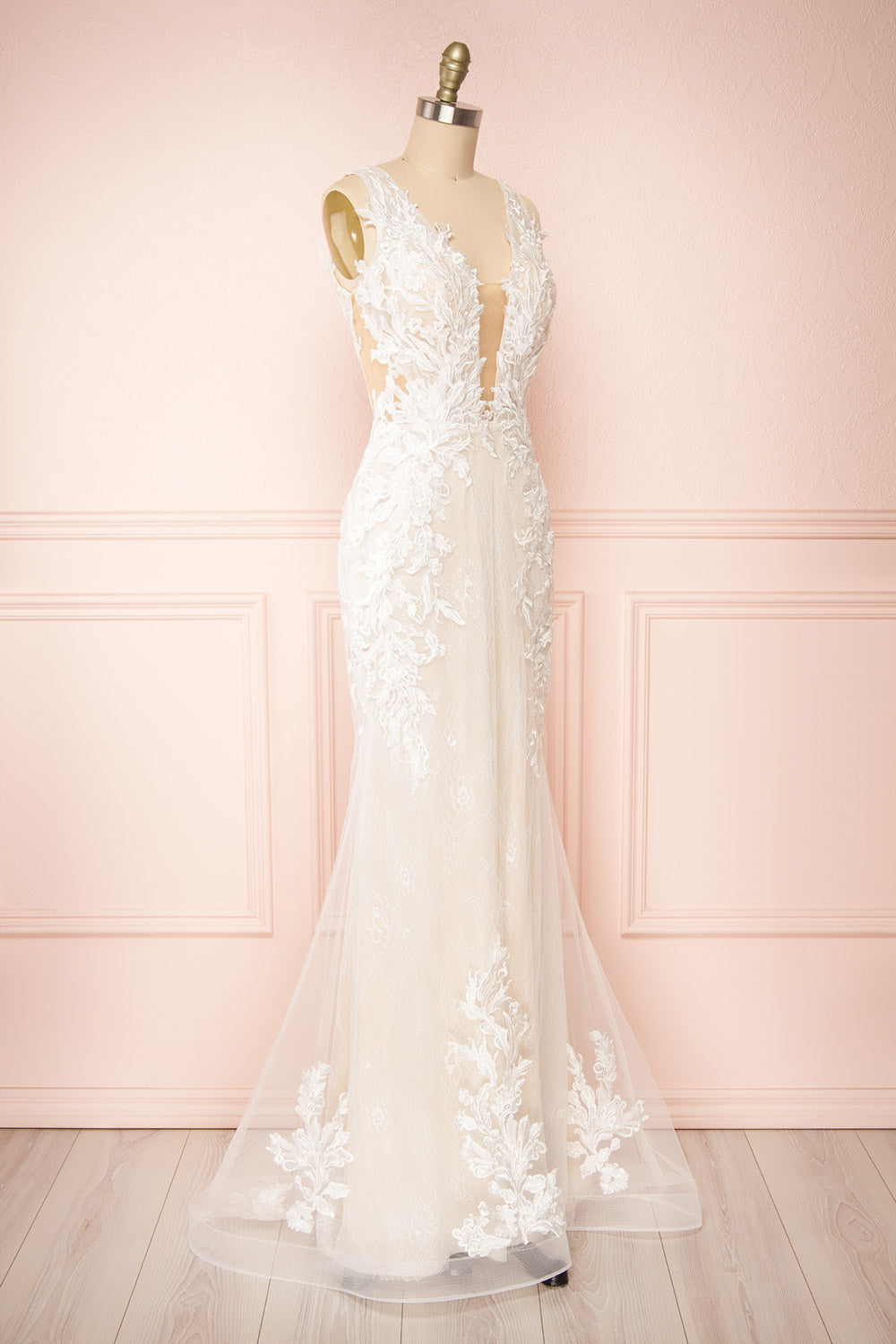 Felicia | Floral Lace Maxi Wedding Gown