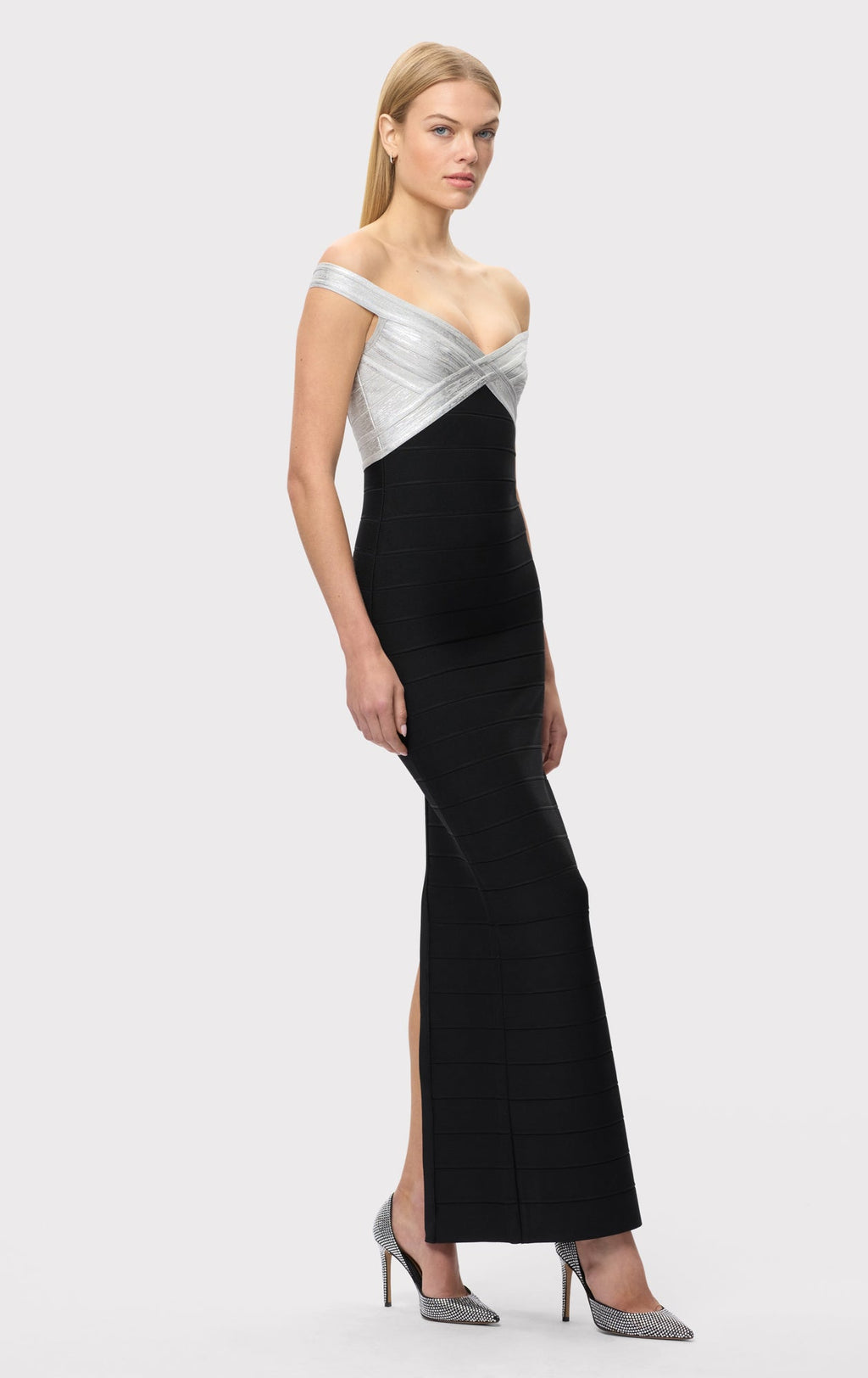 THE METALLIC BONNIE GOWN