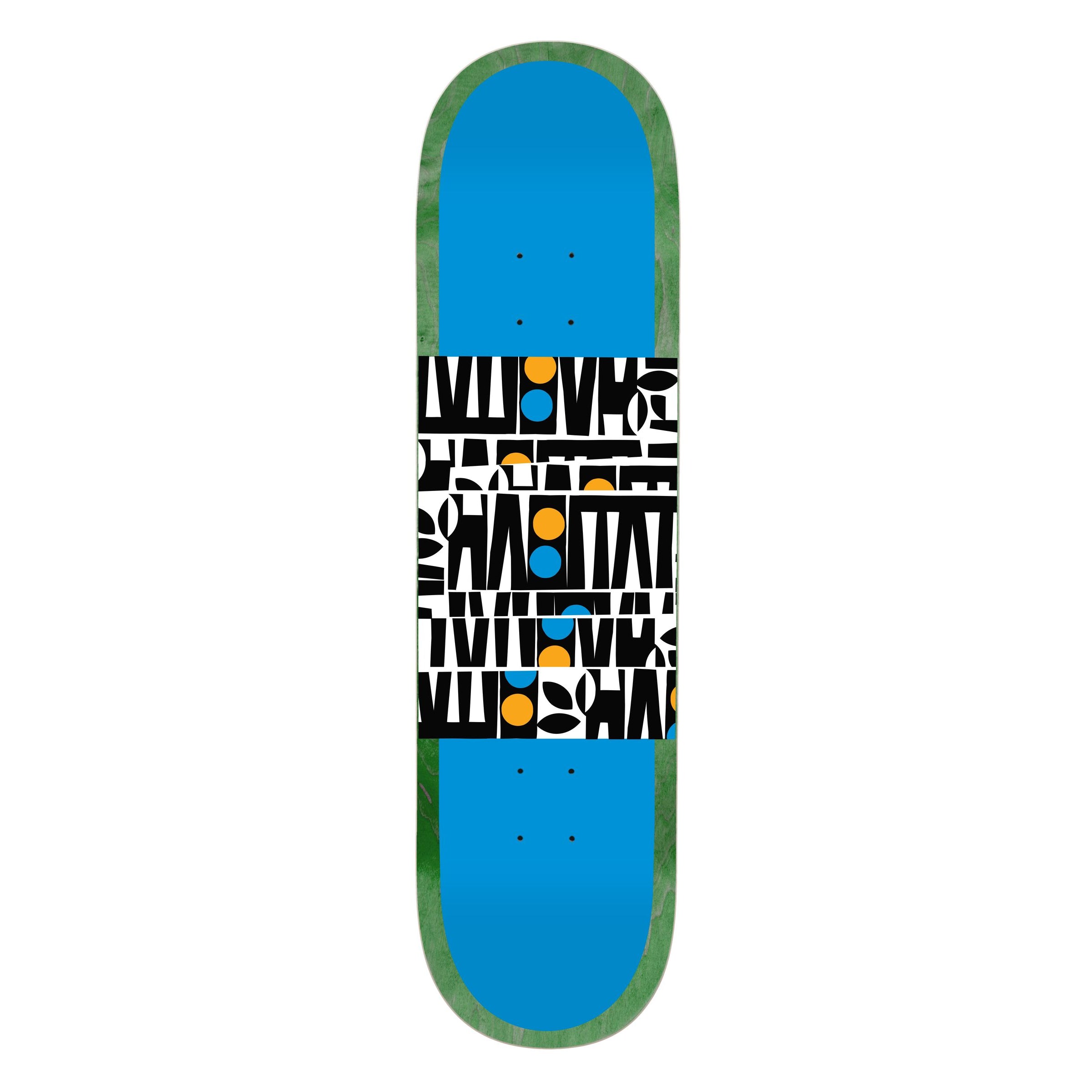 Habitat Skateboard Deck Artisan Apex Stacked Blue 8.125" x 31.75"