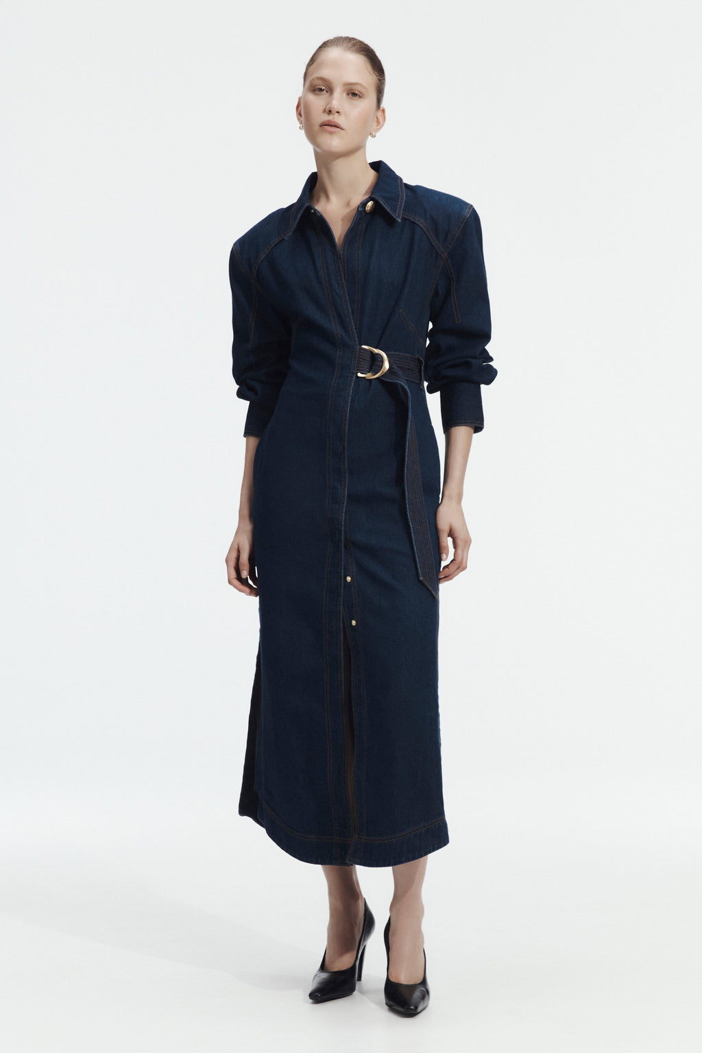 Seren Denim Midi Dress