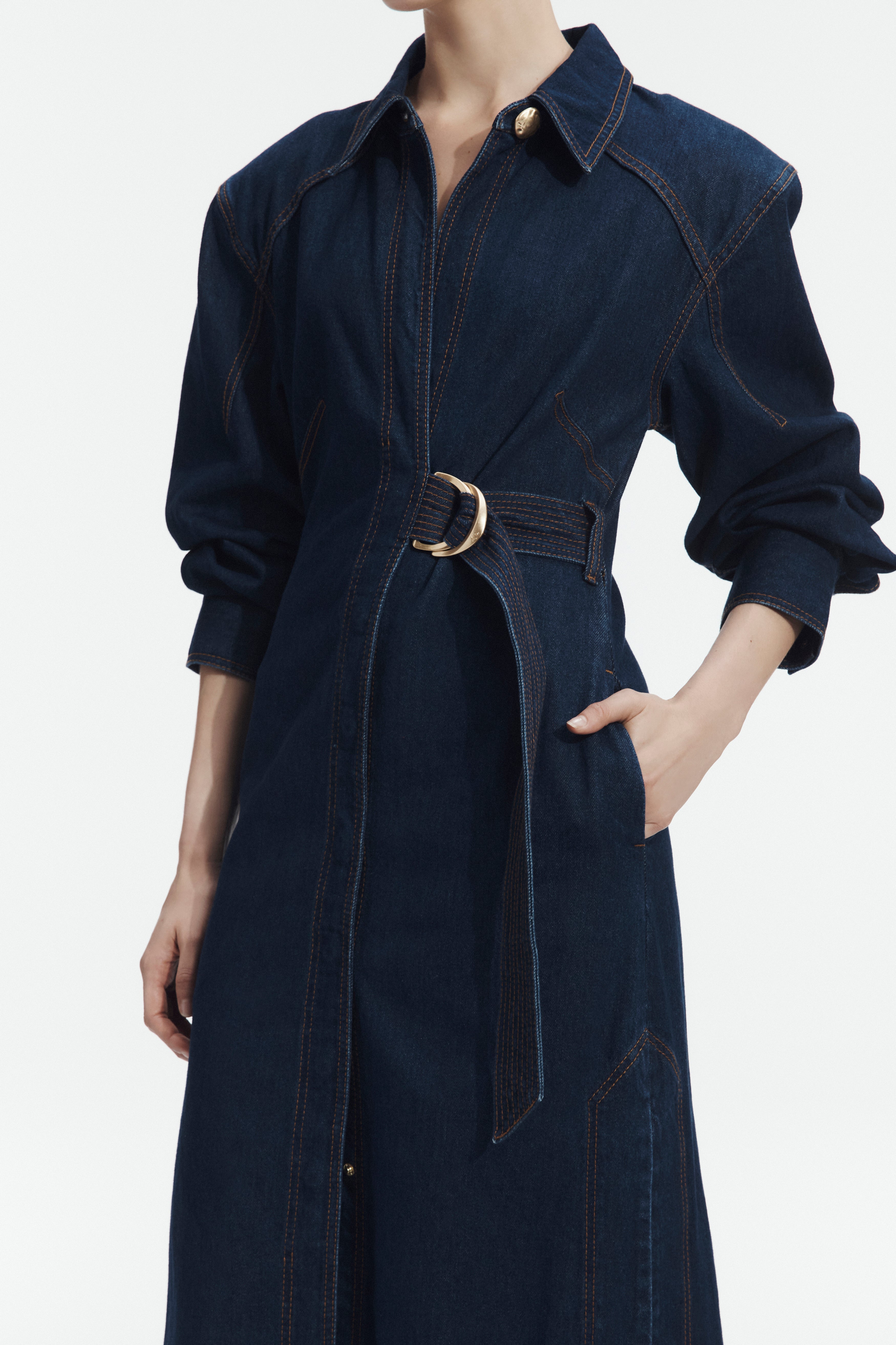Seren Denim Midi Dress