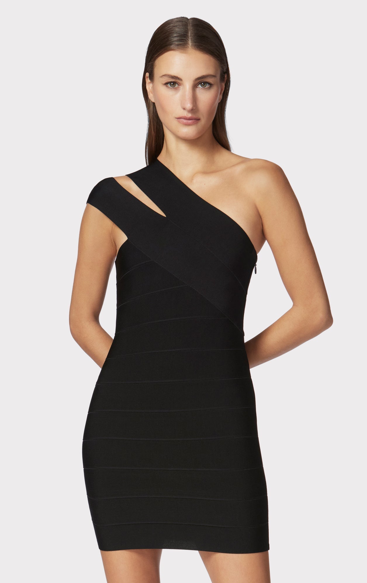 ICON ONE SHOULDER MINI DRESS