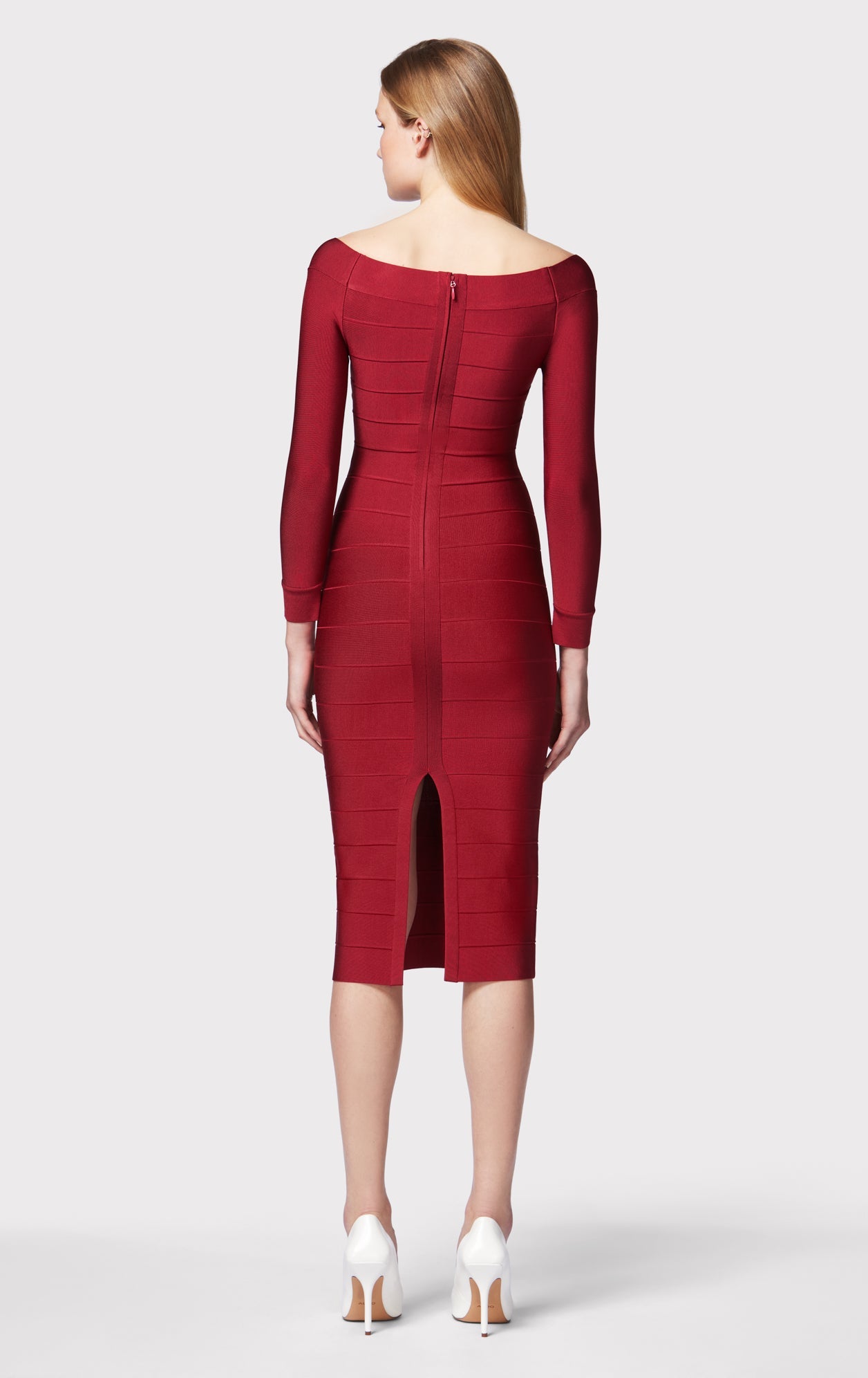 ICON SCOOP NECK MIDI DRESS