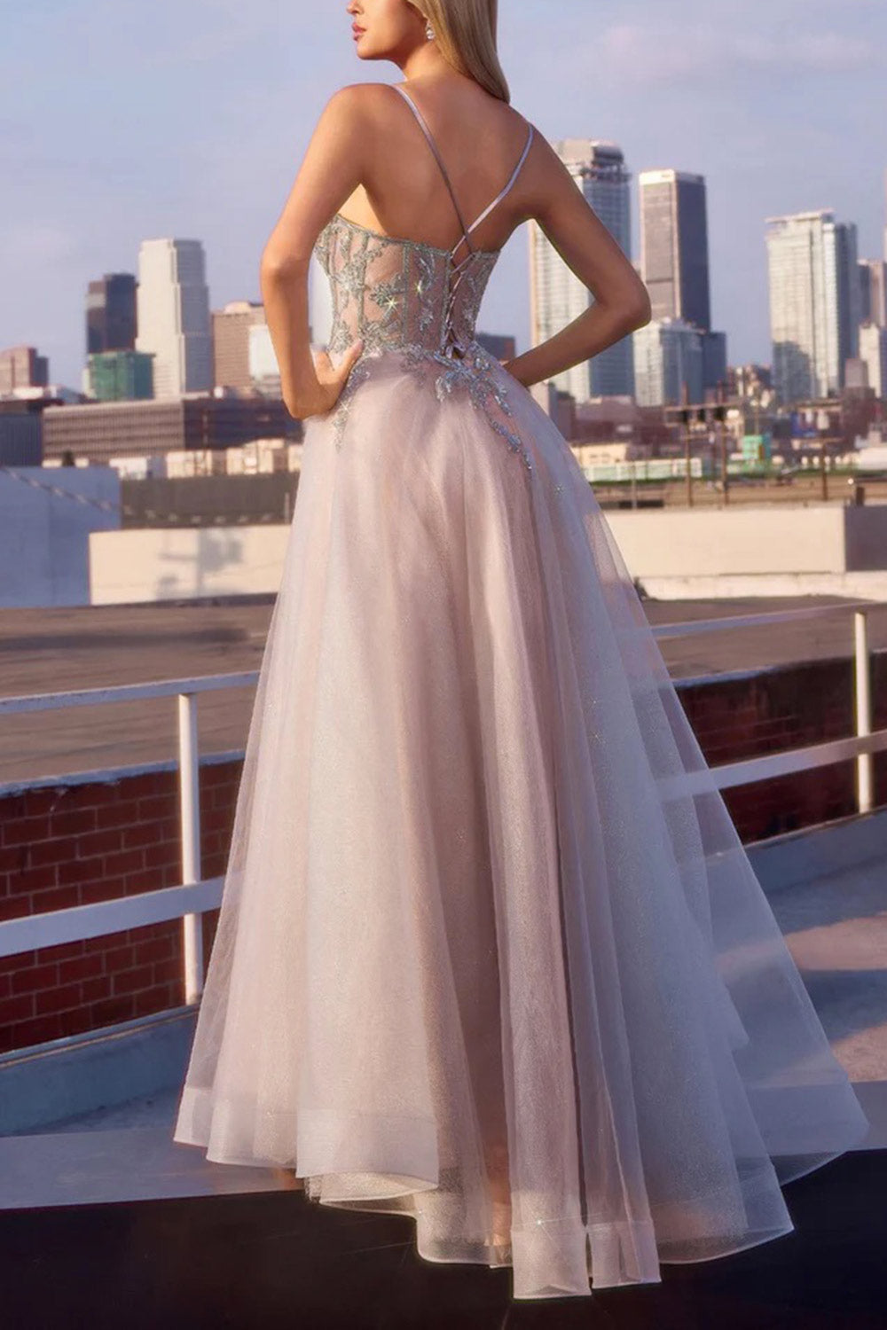 Jackie | Glittery Beaded Maxi Dress