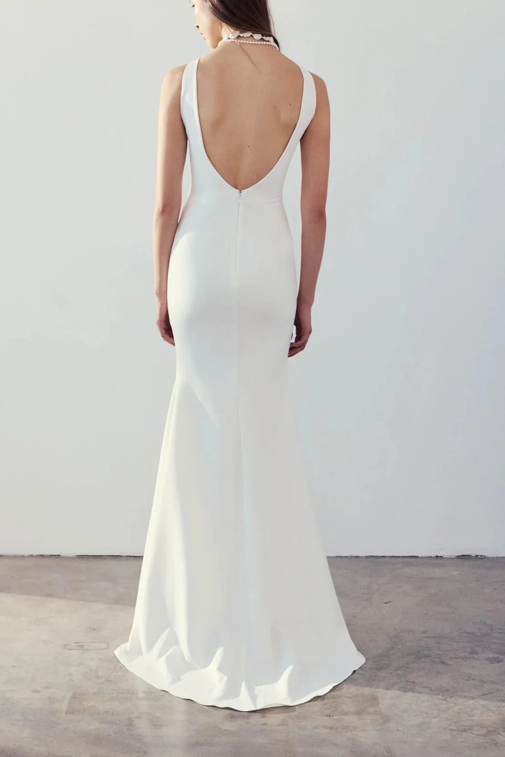 Sanya Ivory | Backless Mermaid Gown