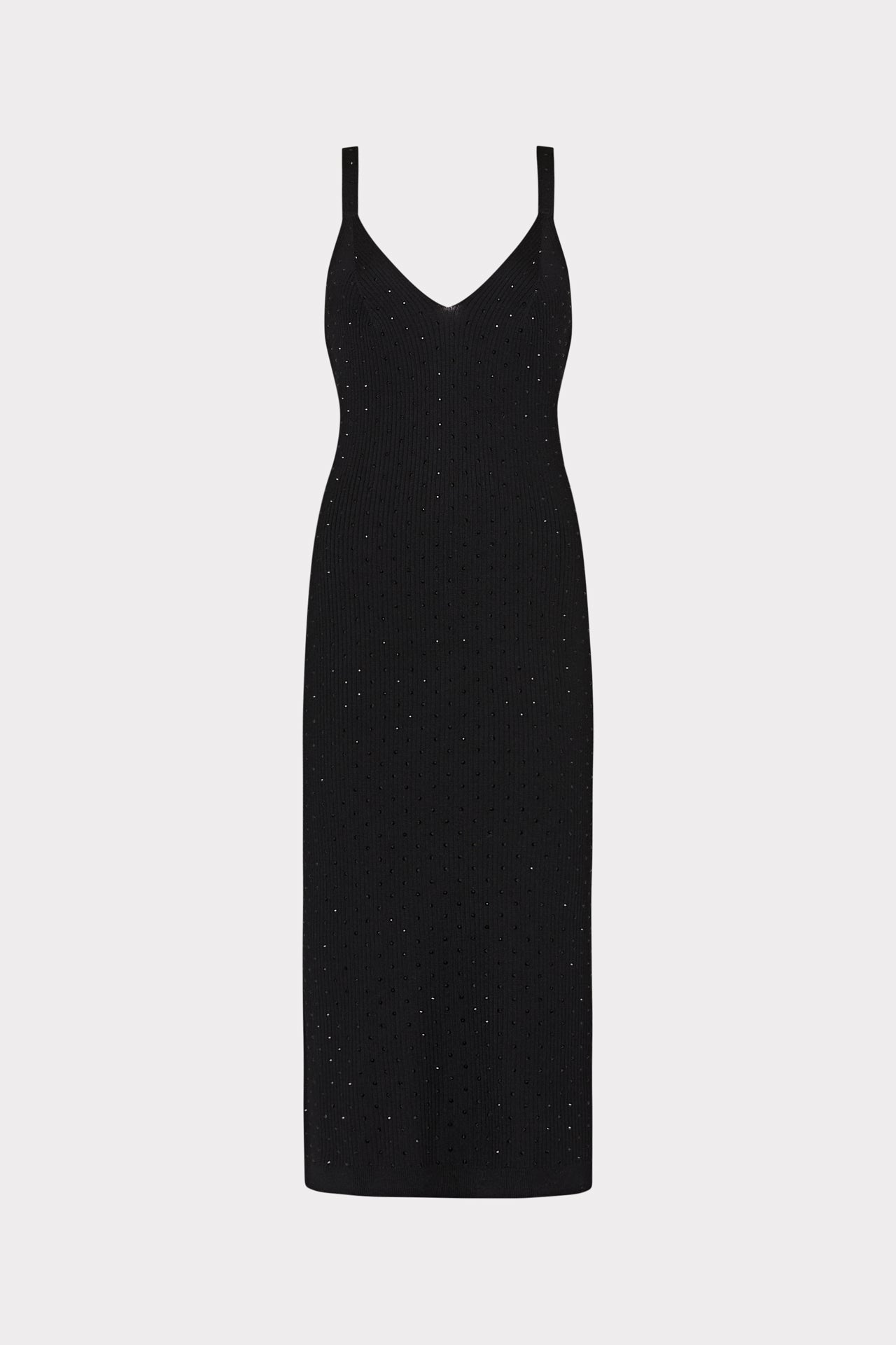 Rhinestone Knit Cami Midi Dress