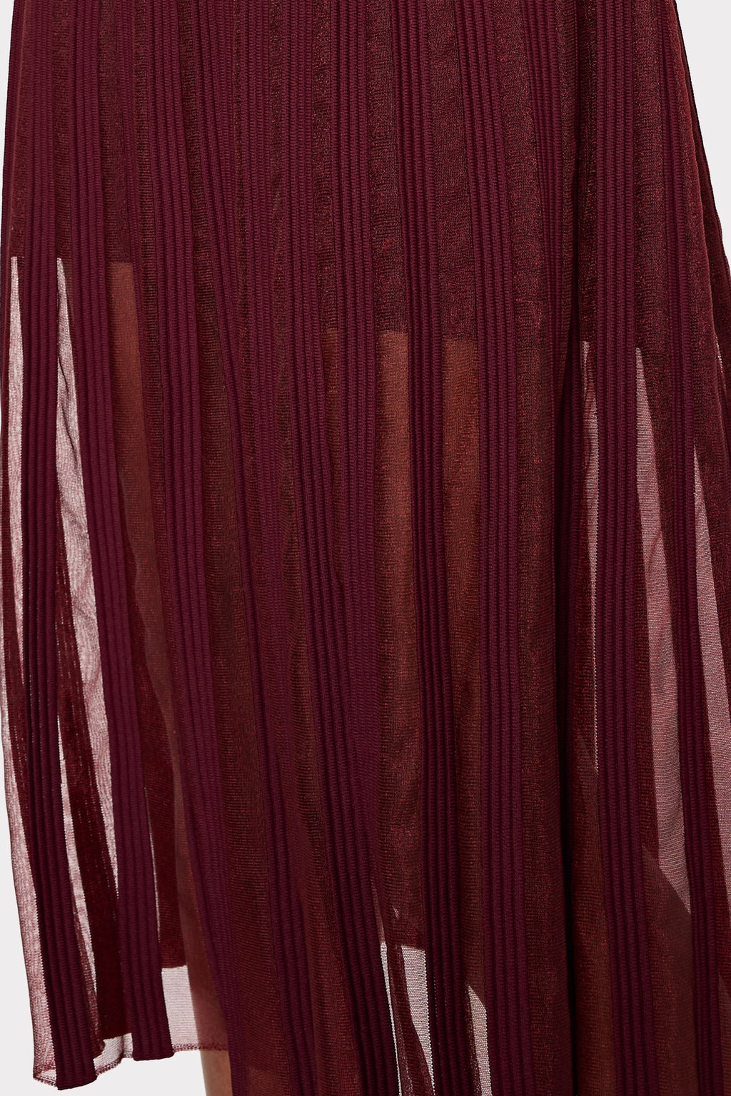 Sheer Knit Long Sleeve Midi Dress