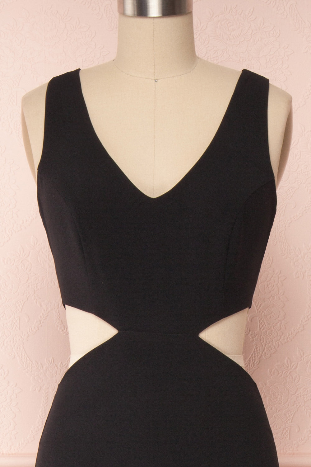Kiira Black | Mermaid Maxi Gown with Cut-Outs and Slit by Arti Gogna