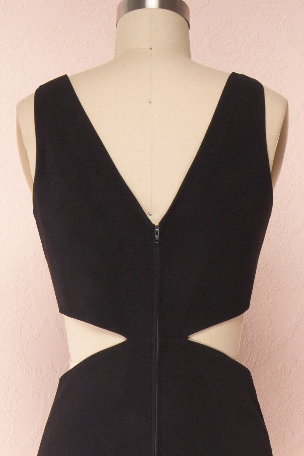 Kiira Black | Mermaid Maxi Gown with Cut-Outs and Slit by Arti Gogna