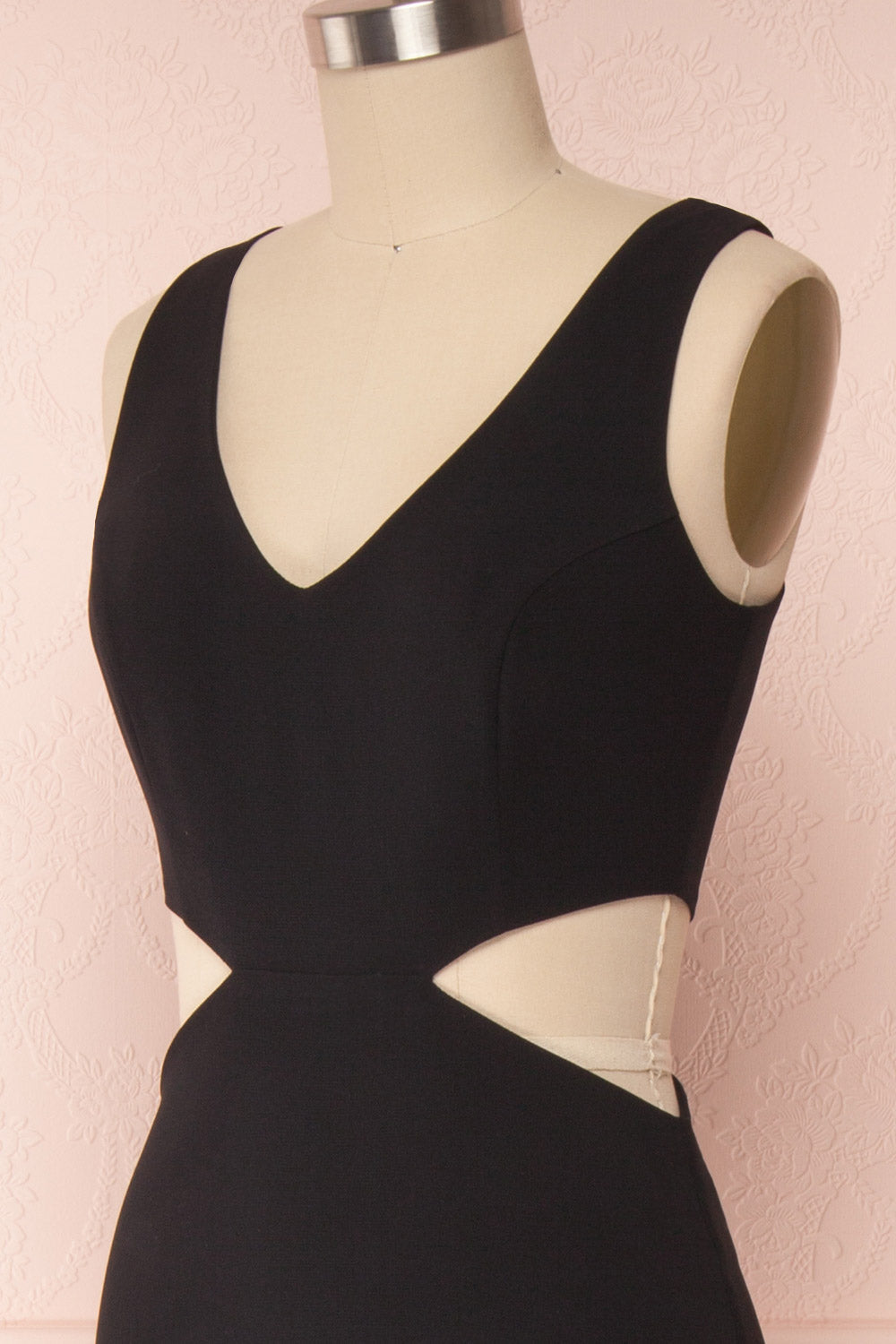 Kiira Black | Mermaid Maxi Gown with Cut-Outs and Slit by Arti Gogna