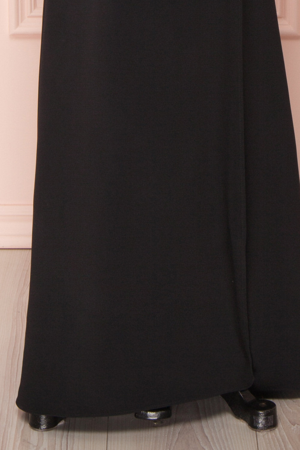 Kiira Black | Mermaid Maxi Gown with Cut-Outs and Slit by Arti Gogna