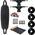 Moose Longboard Complete 9" x 36" Drop Through Stained Black