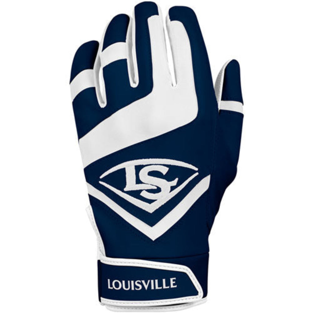 Louisville Slugger Adult Genuine Batting Gloves - Navy / White