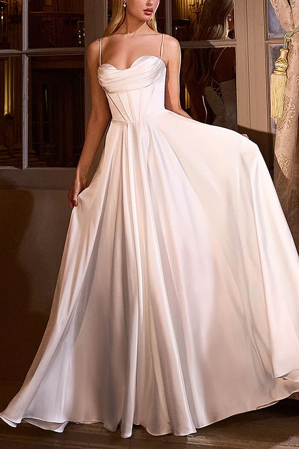 Mirisha | Satin Maxi Corset Wedding Dress