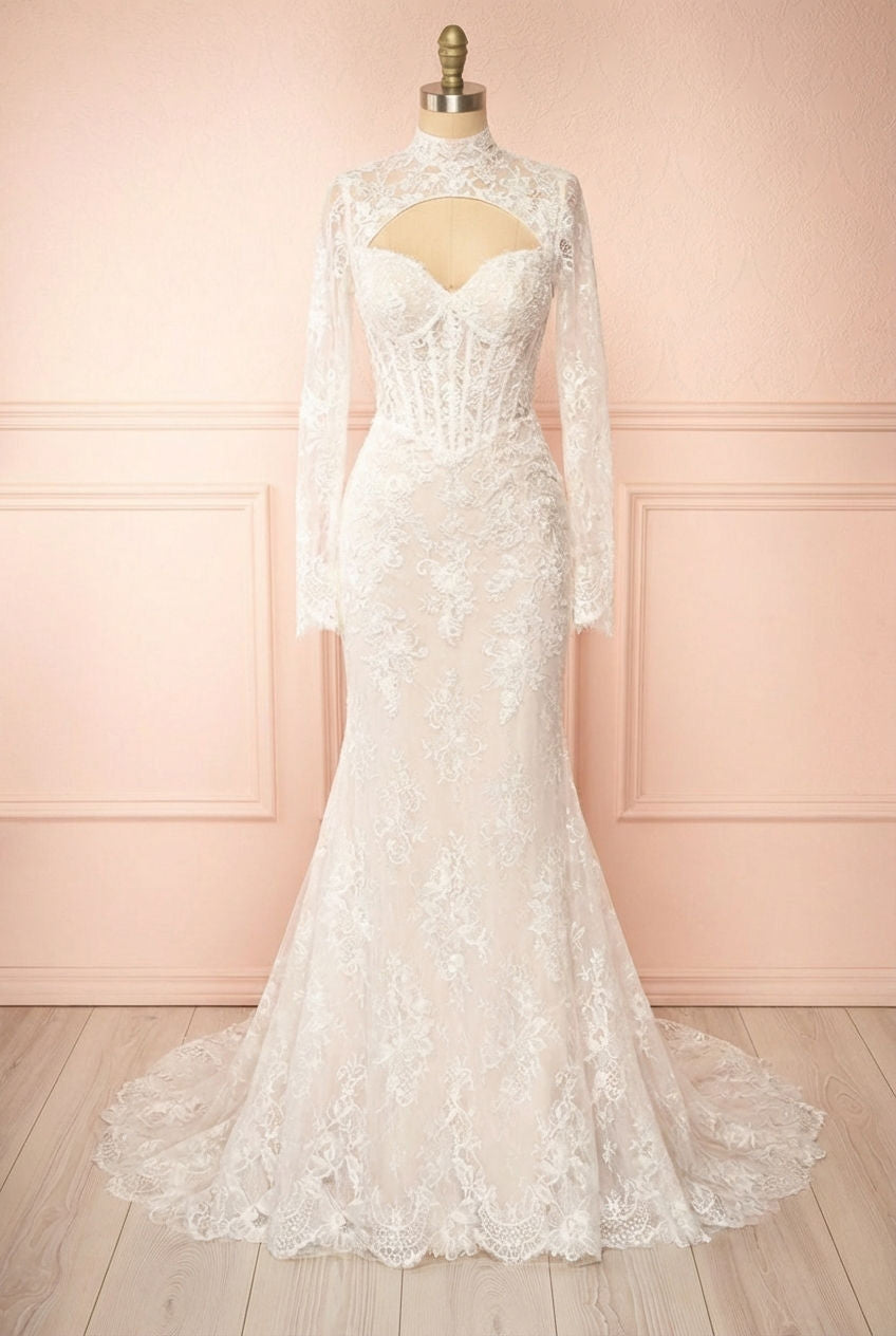 Maelie | Wedding Corset Maxi Dress with Bolero