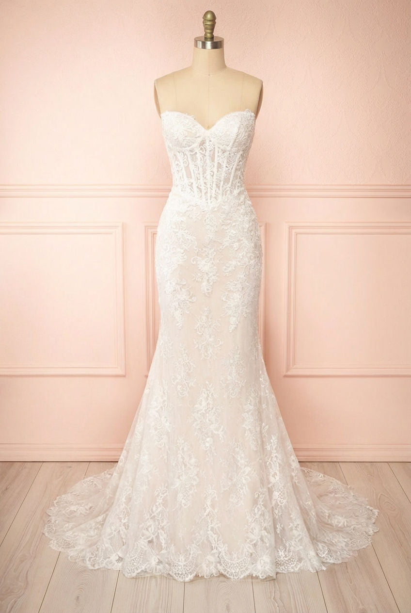 Maelie | Wedding Corset Maxi Dress with Bolero