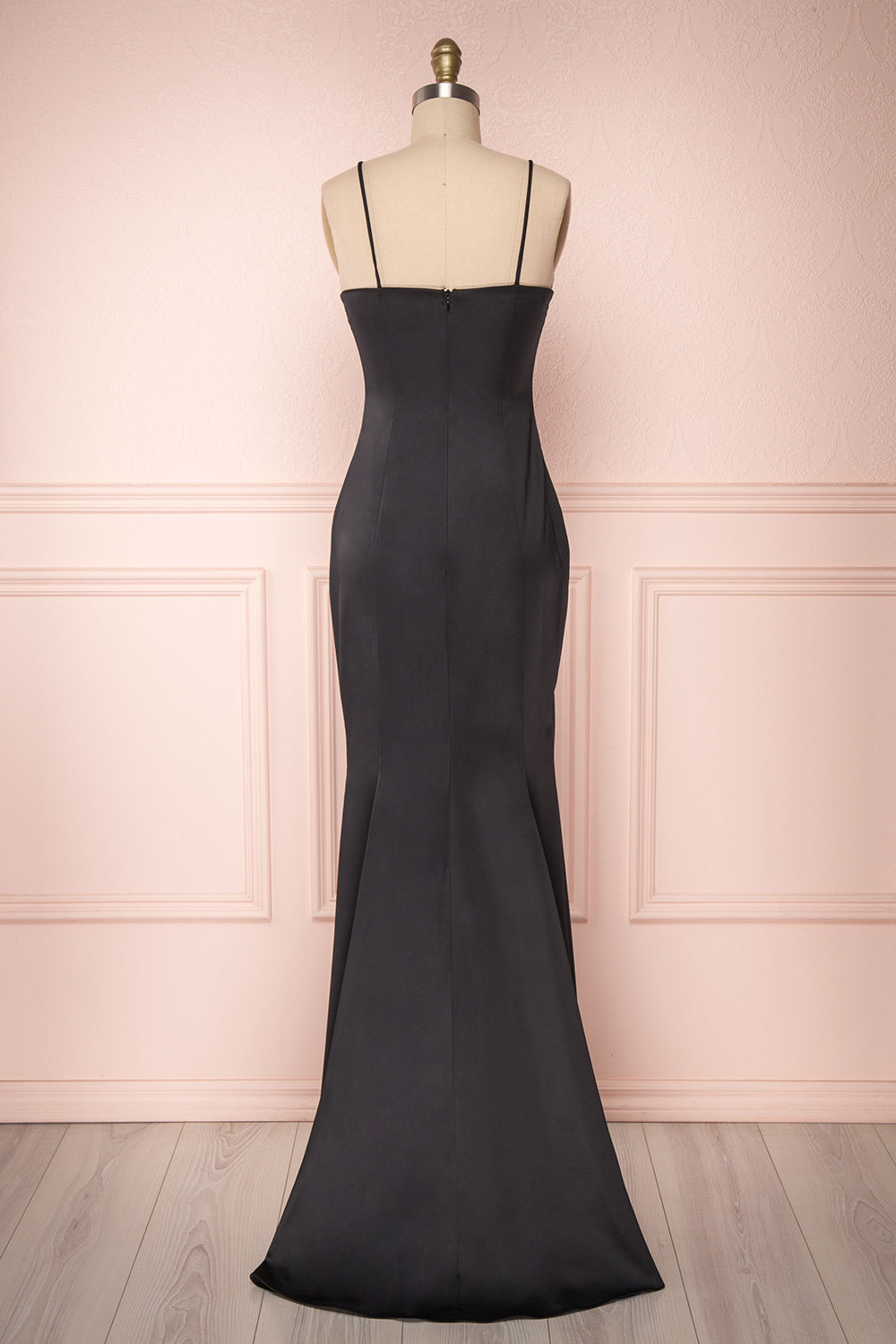 Naomie Black | Silky Mermaid Gown with Slit by Arti Gogna