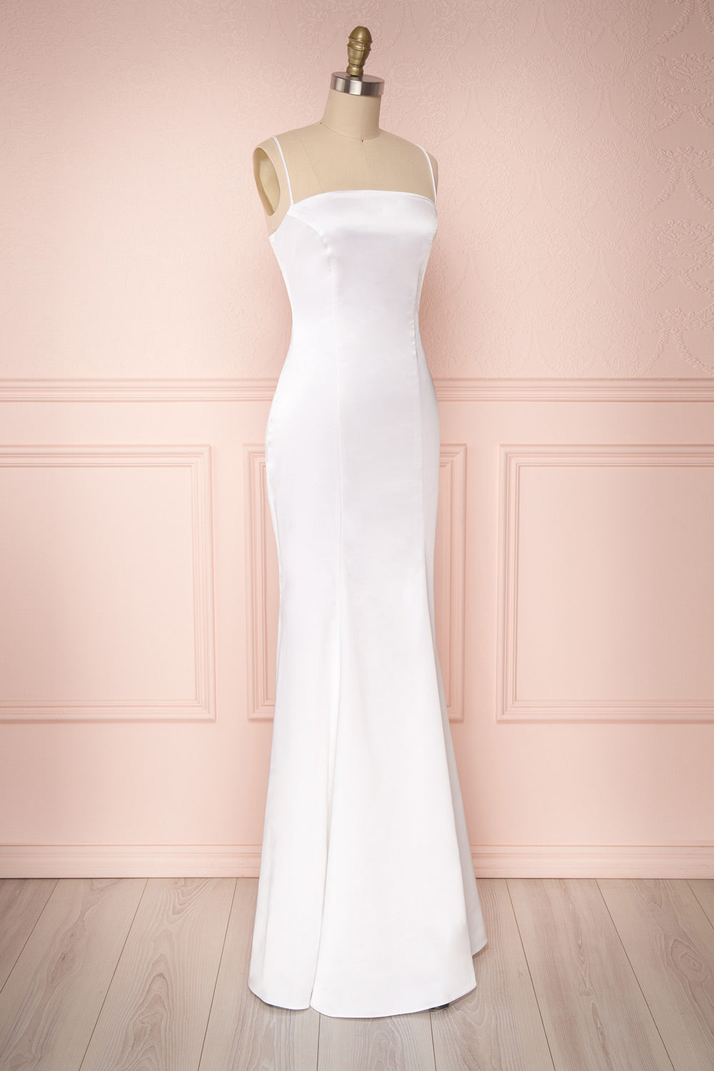 Naomie Ivory | Silky Mermaid Bridal Gown with Slit by Arti Gogna