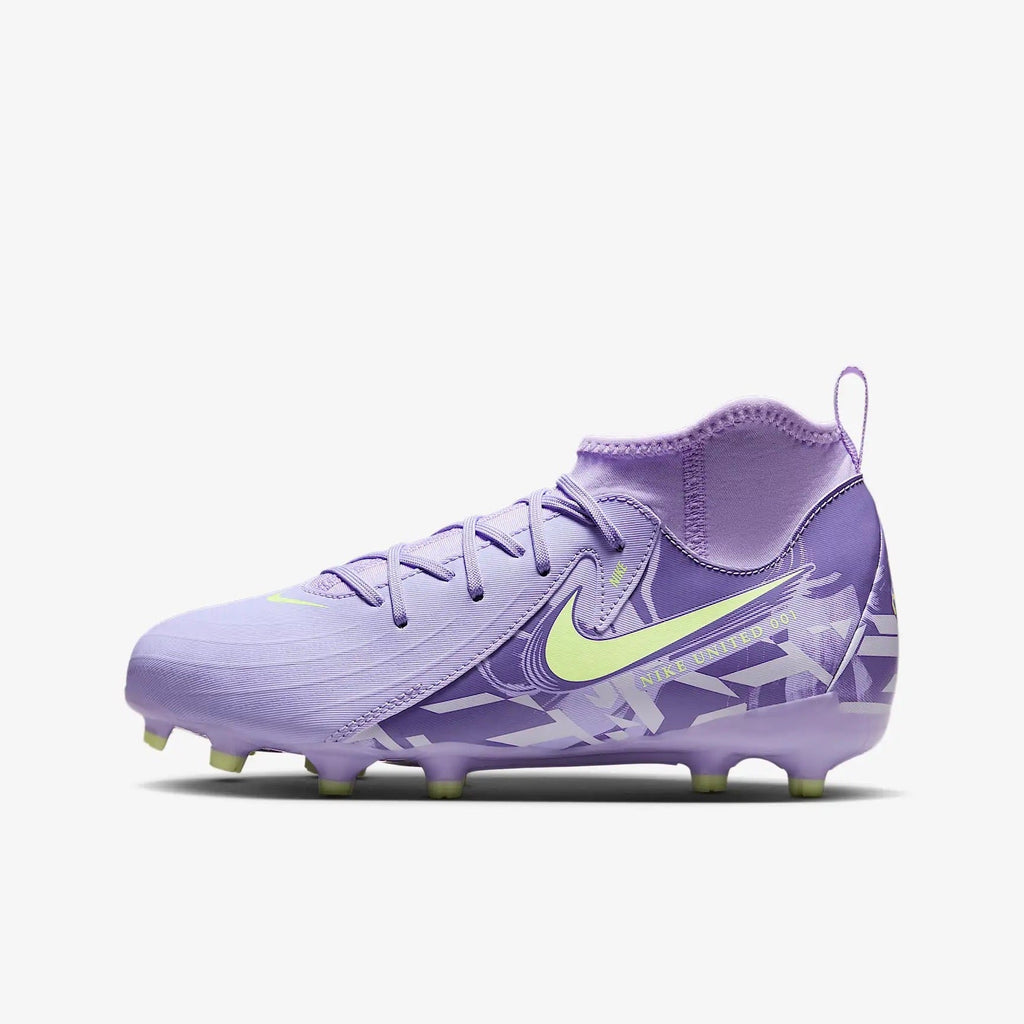Nike United Jr. Phantom Luna 2 Academy FG Kids' Soccer Cleats – Purple Agate