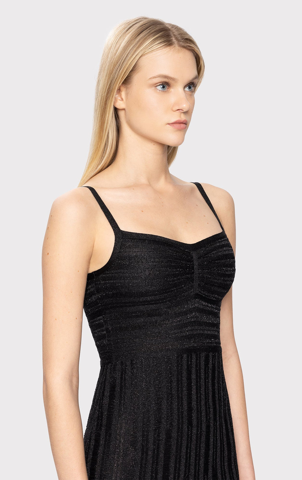 LUREX EYELASH SWEETHEART DRESS