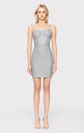 LUREX EYELASH SWEETHEART DRESS