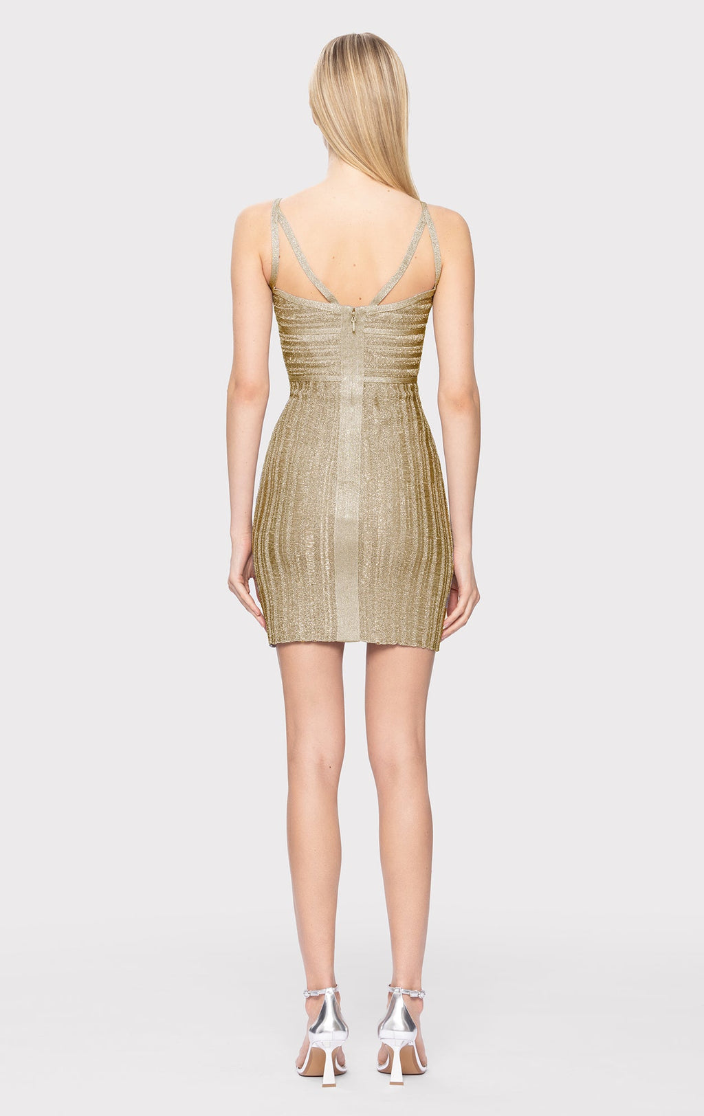 LUREX EYELASH SWEETHEART DRESS