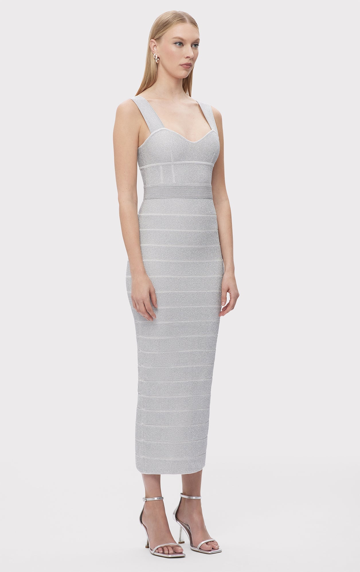 TEXTURED LUREX SWEETHEART GOWN