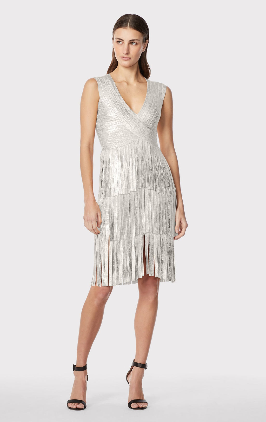THE METALLIC GRACIE MIDI DRESS
