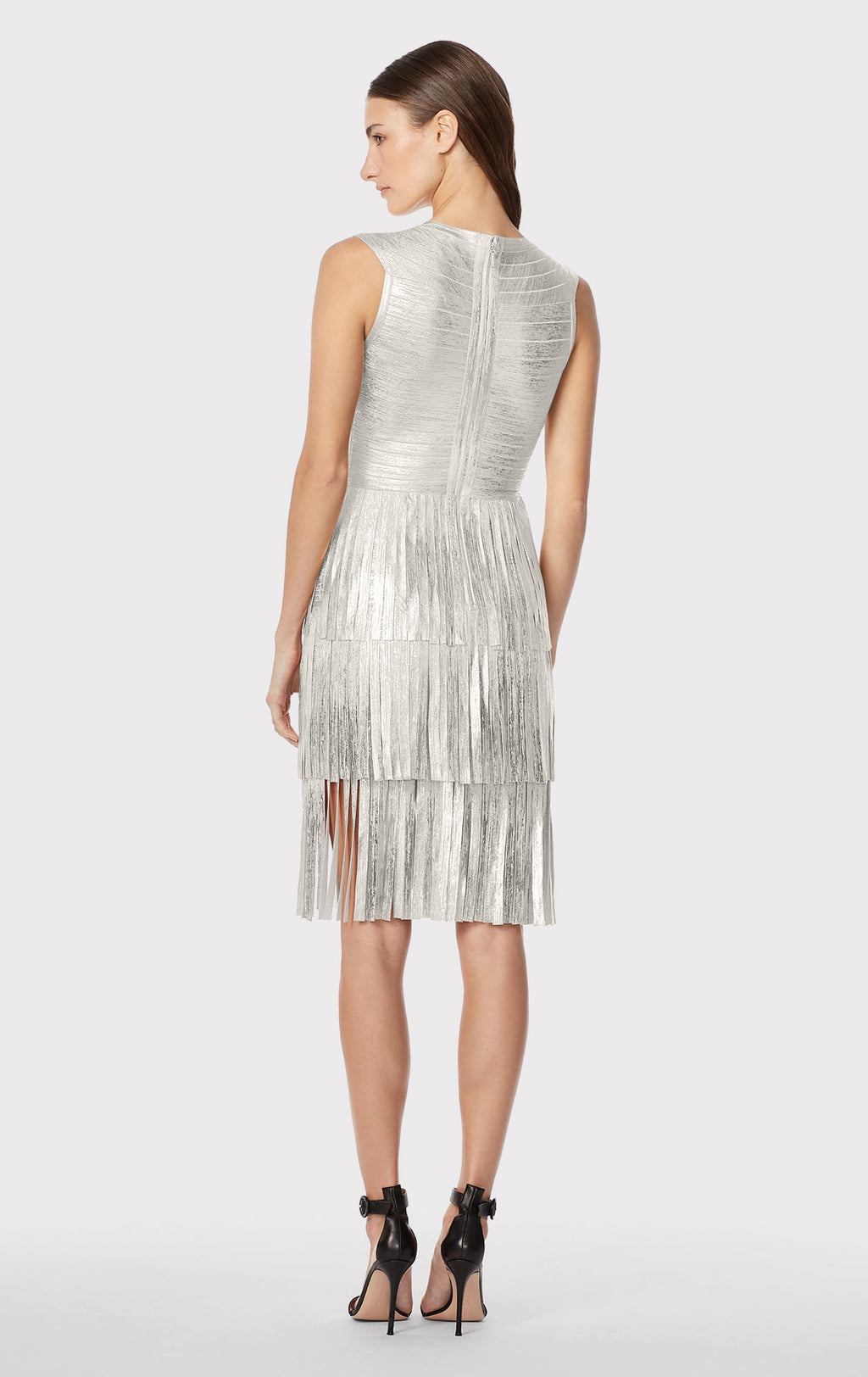 THE METALLIC GRACIE MIDI DRESS