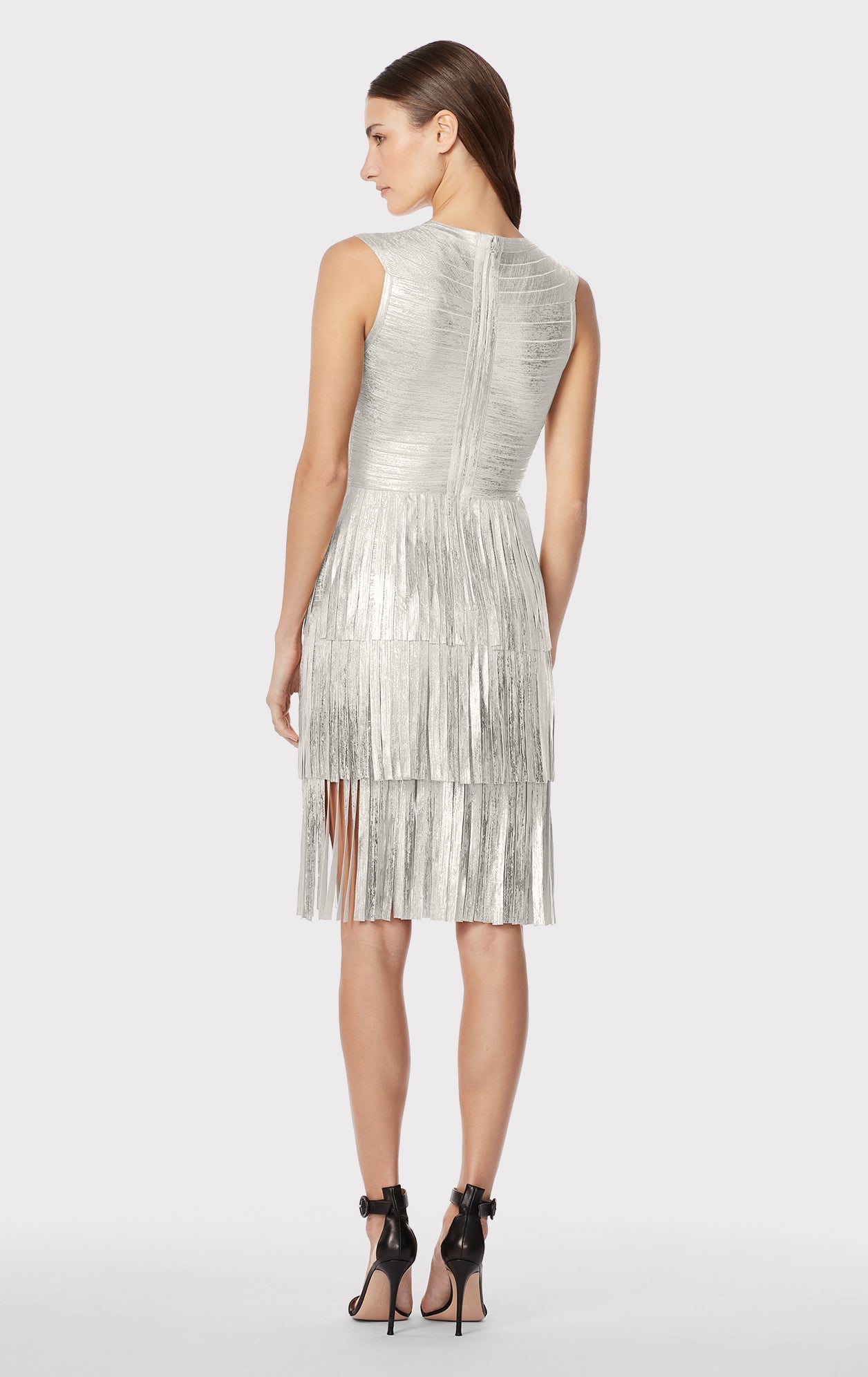 THE METALLIC GRACIE MIDI DRESS