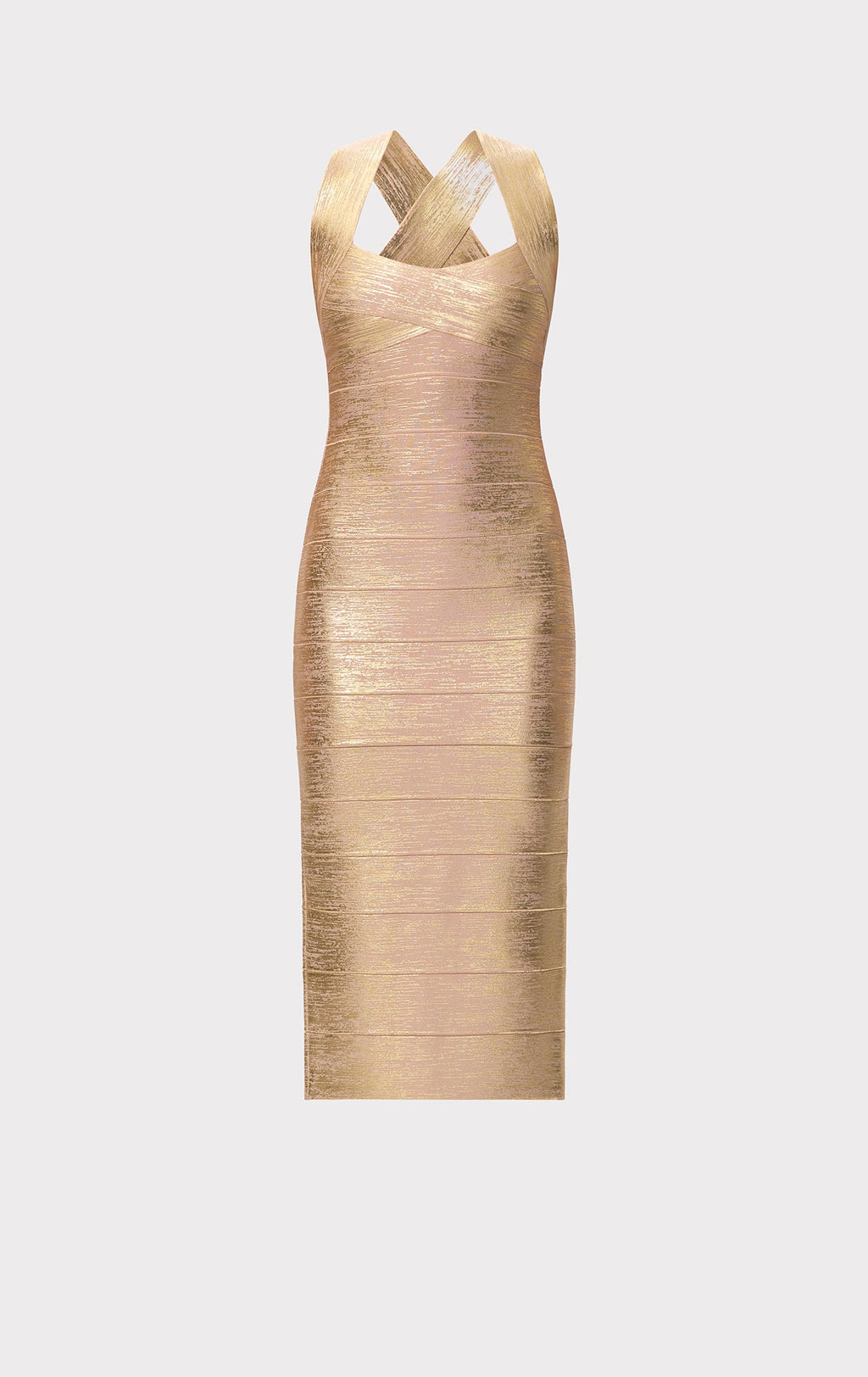 THE METALLIC SANDRA DRESS