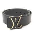 Louis Vuitton Optic Belt Leather Black