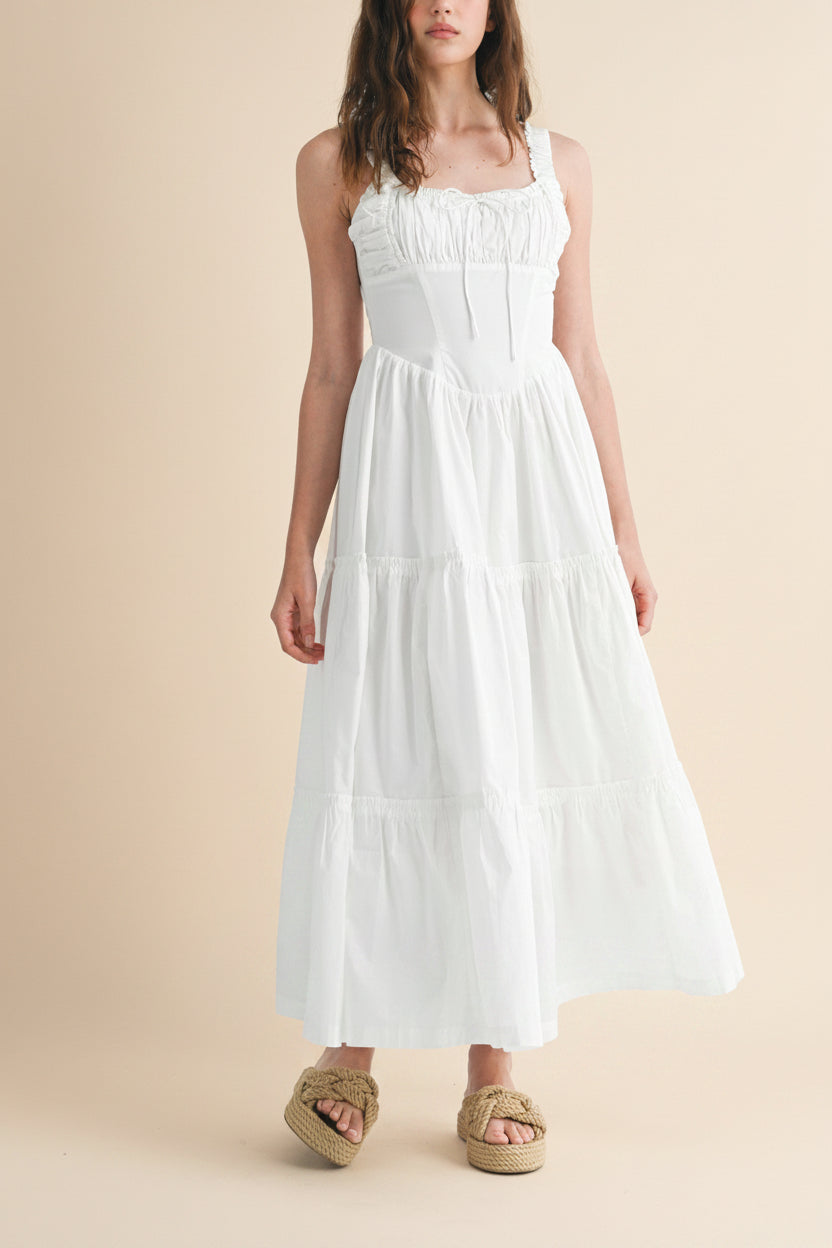 Rhianon | Ivory Maxi A-Line Dress