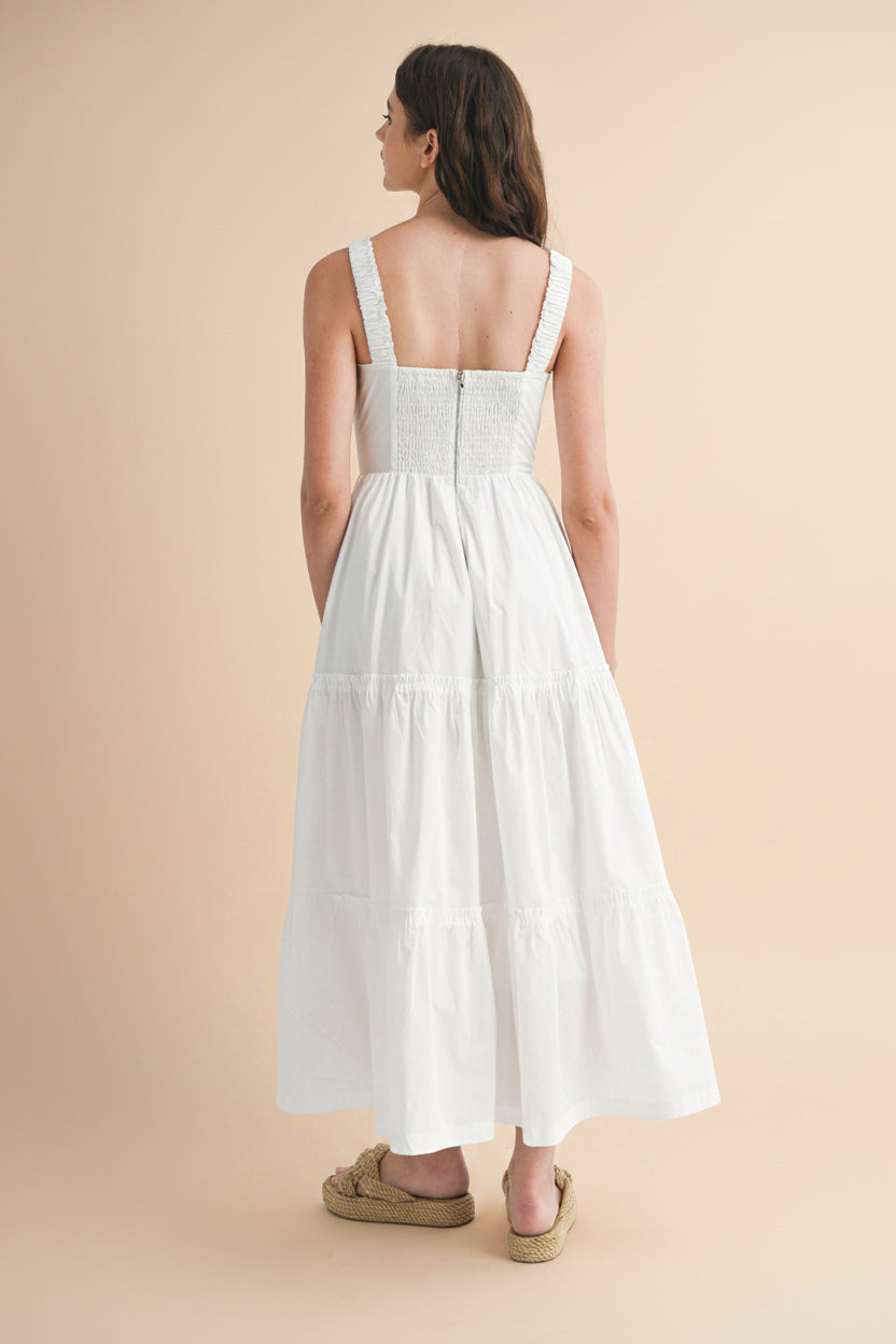 Rhianon | Ivory Maxi A-Line Dress