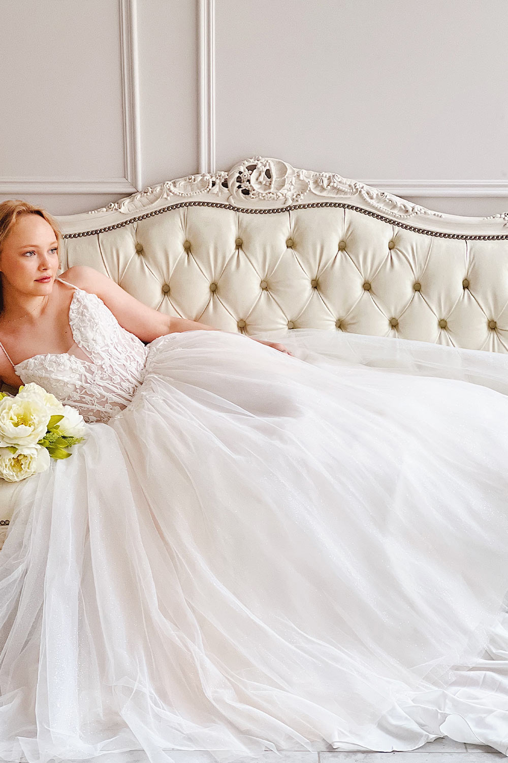 Sarienne | Sparkly A-Line Wedding Tulle Dress