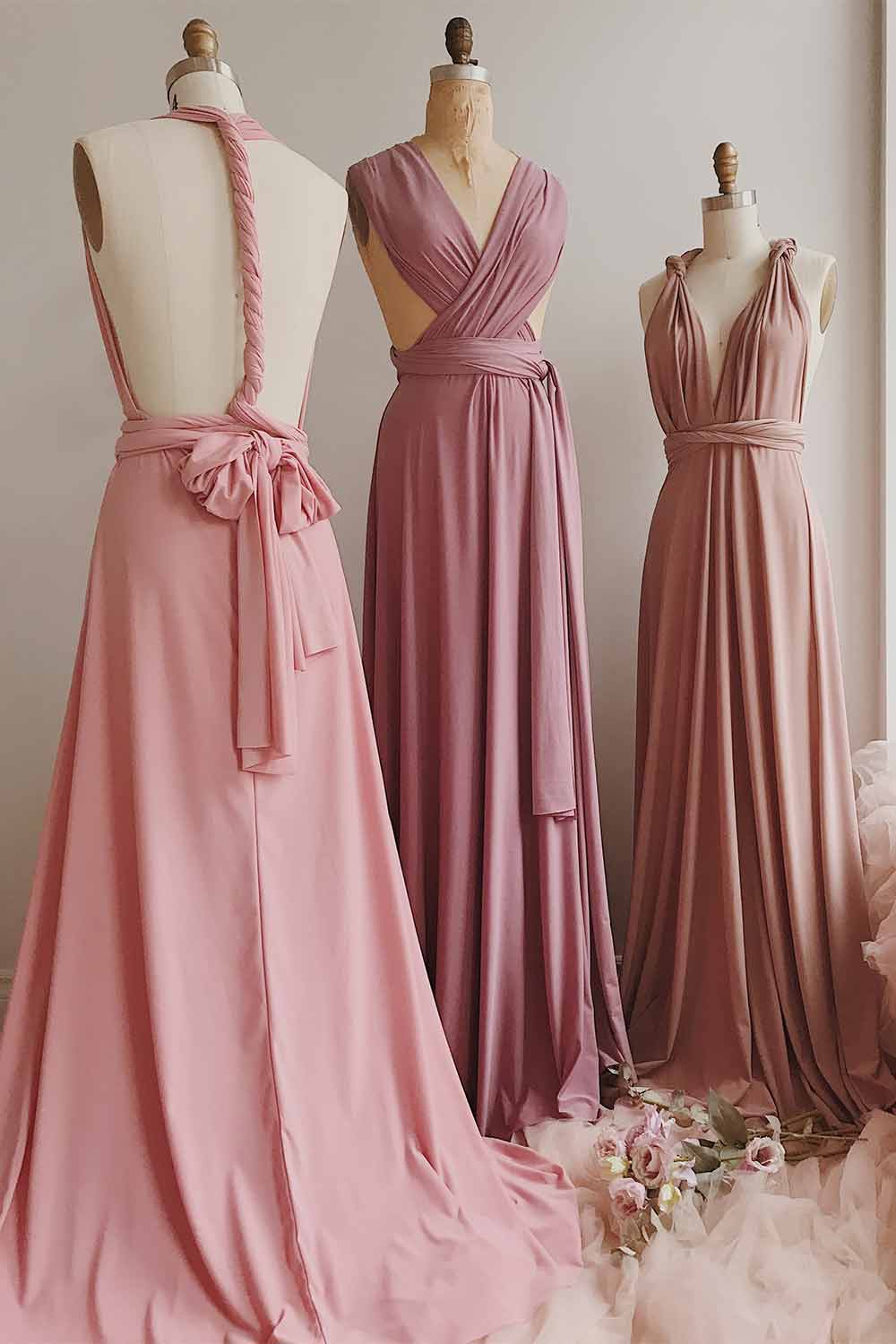 Violaine Mauve | Convertible Maxi Dress