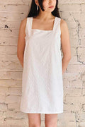 Larah White | Eyelet Embroidered Mini Dress | Dailystory