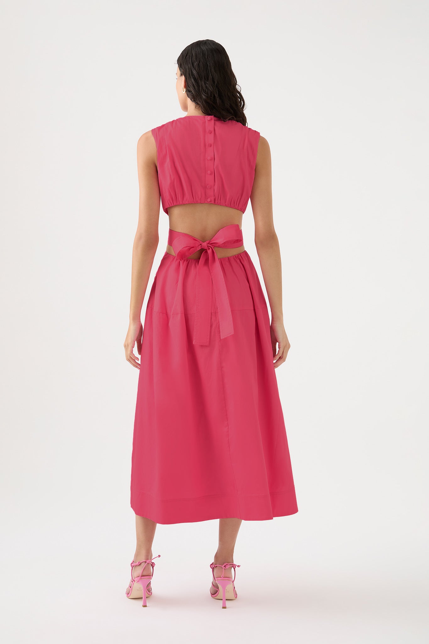 Zorina Tie Midi Dress