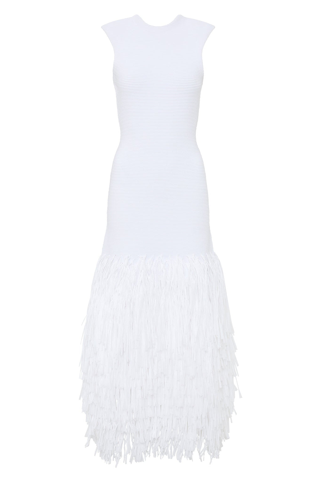 Rushes Raffia Knit Midi Dress
