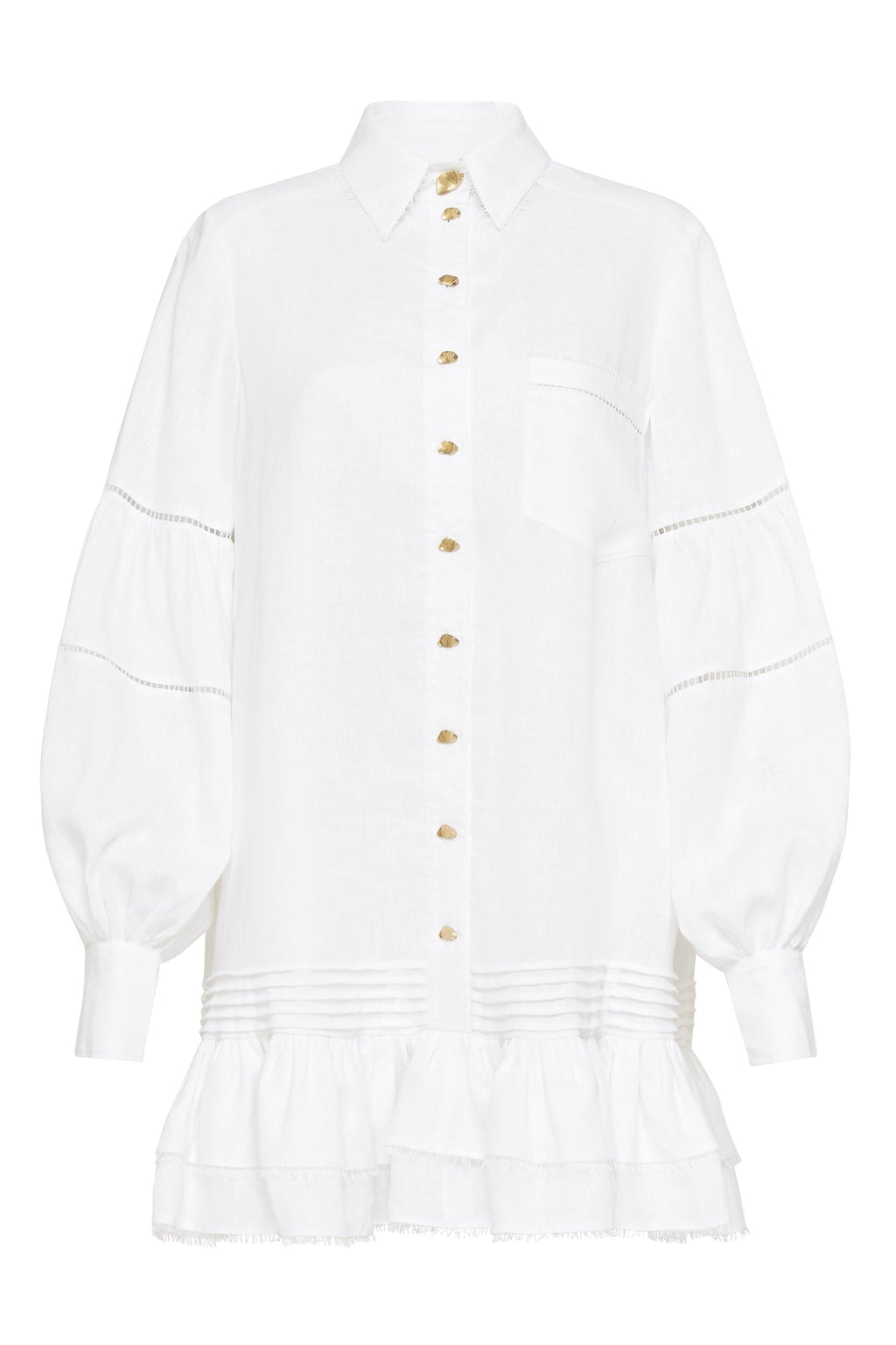 Lotus Shirt Mini Dress
