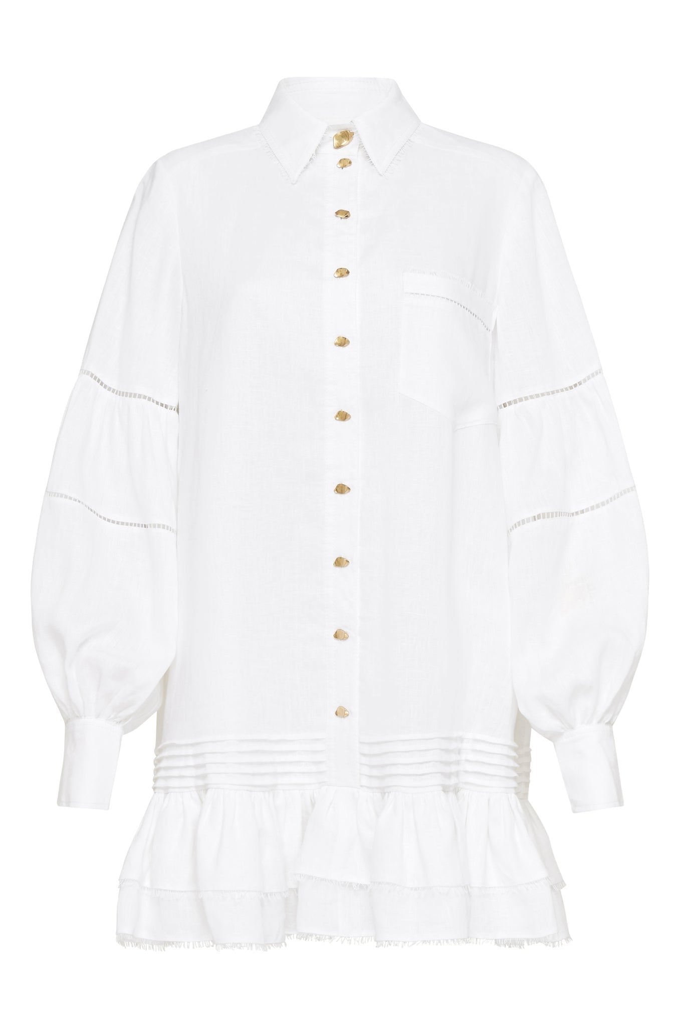 Lotus Shirt Mini Dress