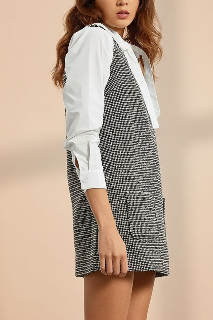 Theotiste | Short Sparkling Tweed Dress