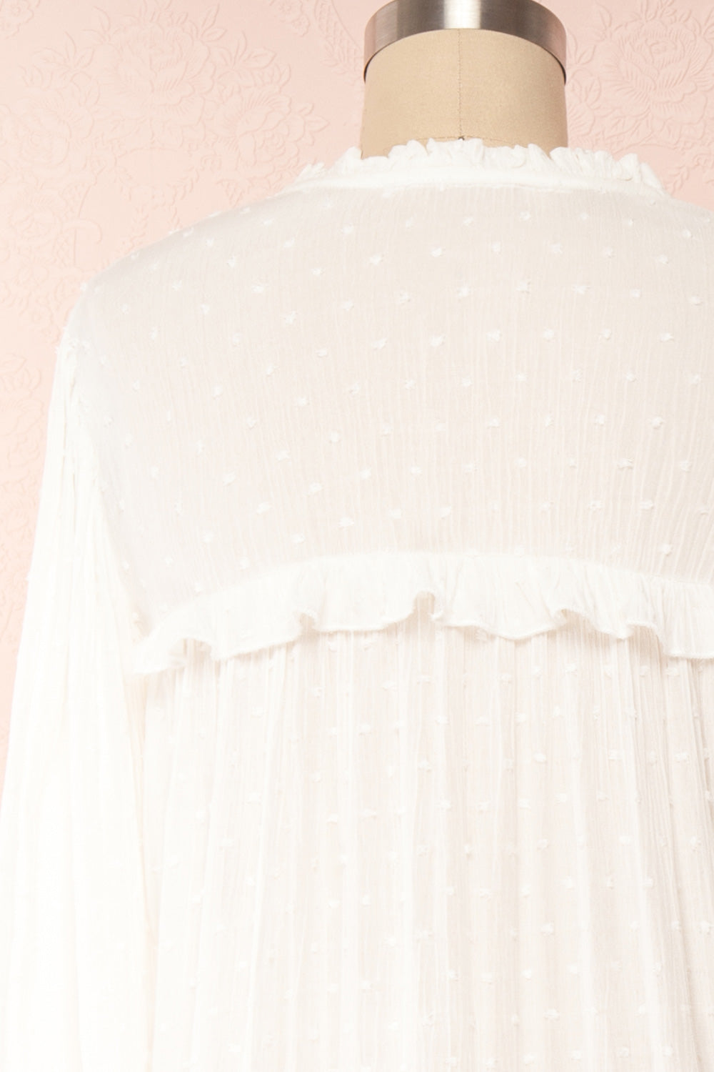 Tatiana | Long Sleeve Plumetis Dress