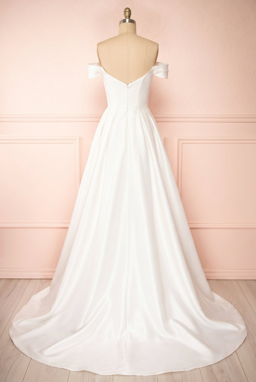 Valentyne | Maxi Satin Off Shoulders Wedding Dress