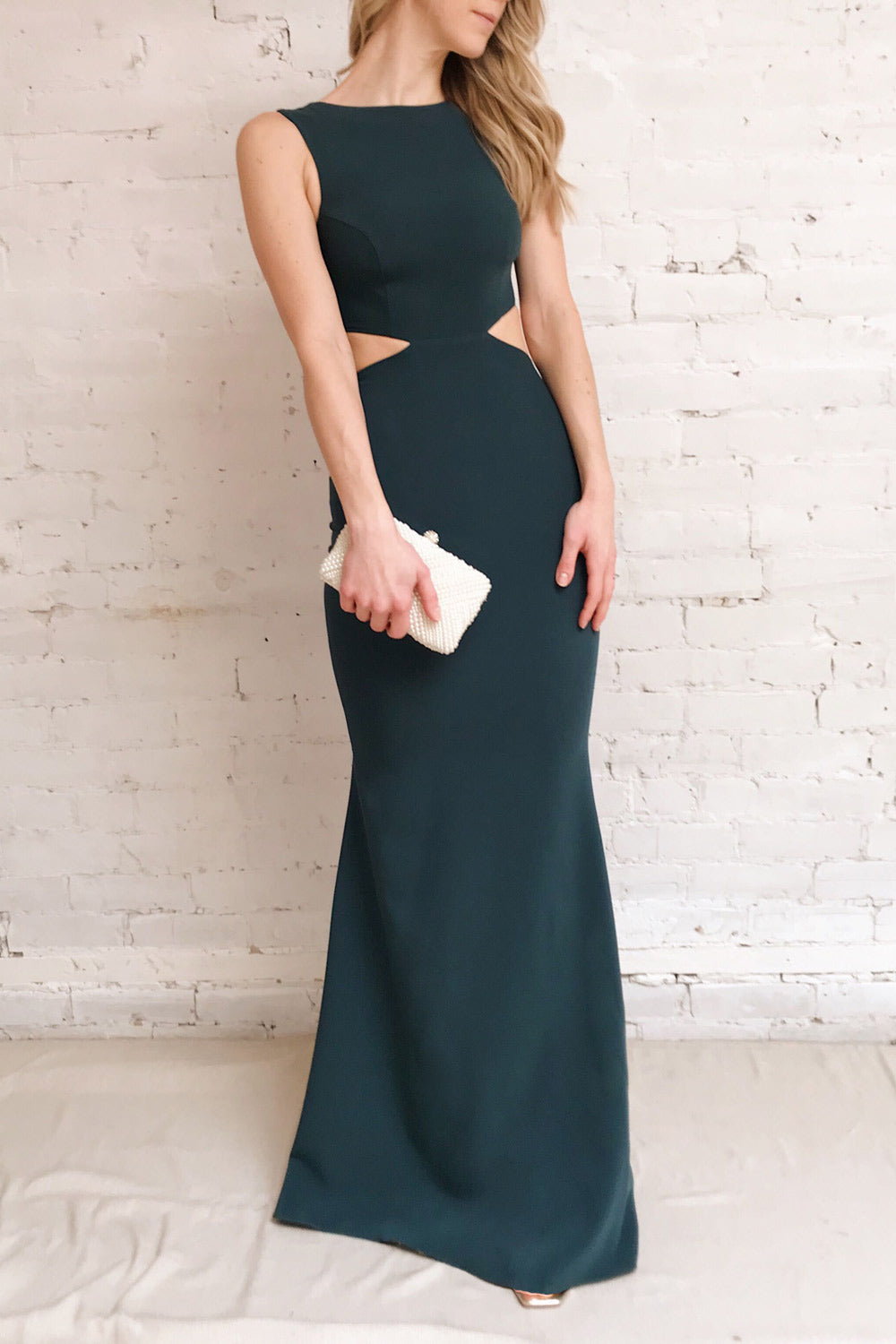 Vallata Wine | Burgundy Maxi Dress with Cut-Outs by Arti Gogna